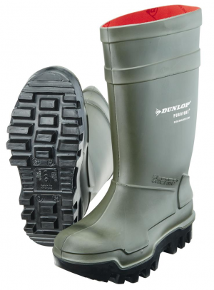 Ochrona stóp Buty Dunlop Thermo+ S5 CI SRC, rozmiar 41, zielone buty