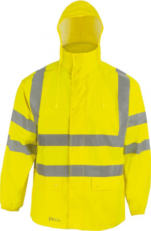 Odzież ochronna Kurtka przeciwdeszczowa RJG, rozmiar M, żółta kurtka