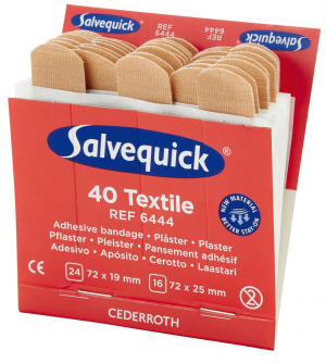 Bez kategorii Opakowanie uzupełniające Salvequick bandaże na palce 6×40 tekstylne (opakowanie
