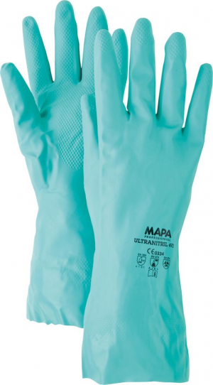Ochrona rąk Rękawice chemiczne Ultranitril 492 roz.8 MAPA (10 par) chemiczne