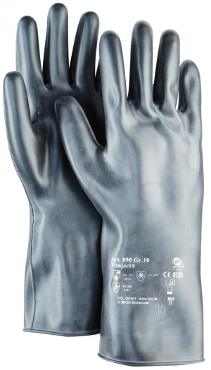 Ochrona rąk Rękawice Vitoject 890, 350 mm, rozmiar 9, czarne 890,