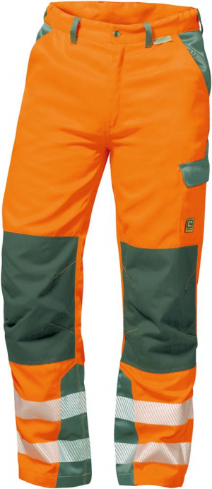 Odzież ochronna Spodnie z paskiem ostrzegawczym Nizza, rozmiar 60, pomarańczowe/szare nizza,