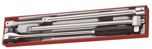 Klucze 4-elementowy zestaw przedłużaczy 3/4″ Teng Tools TTX340