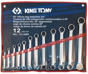 Zestaw kluczy oczkowych prostych 12 szt. 6-32 mm ETUI King Tony 1C12MR